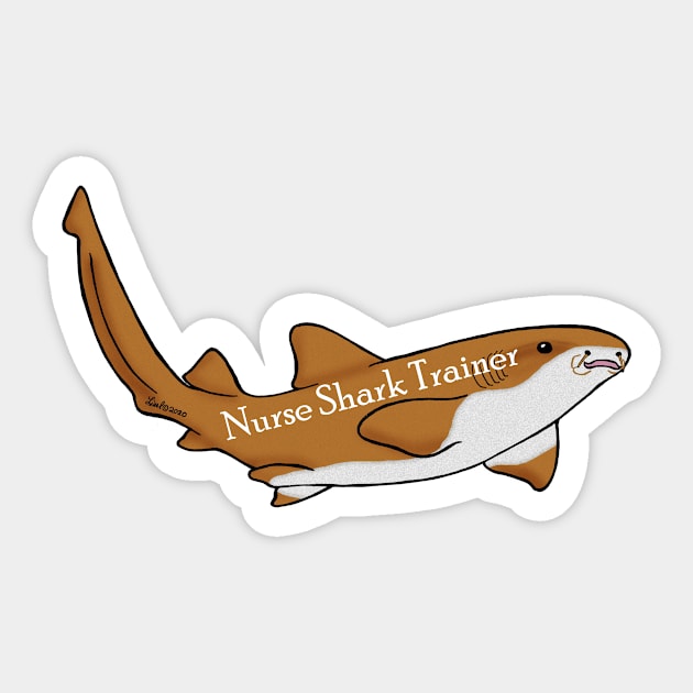 Nurse Shark Training Expert Sticker by HonuHoney